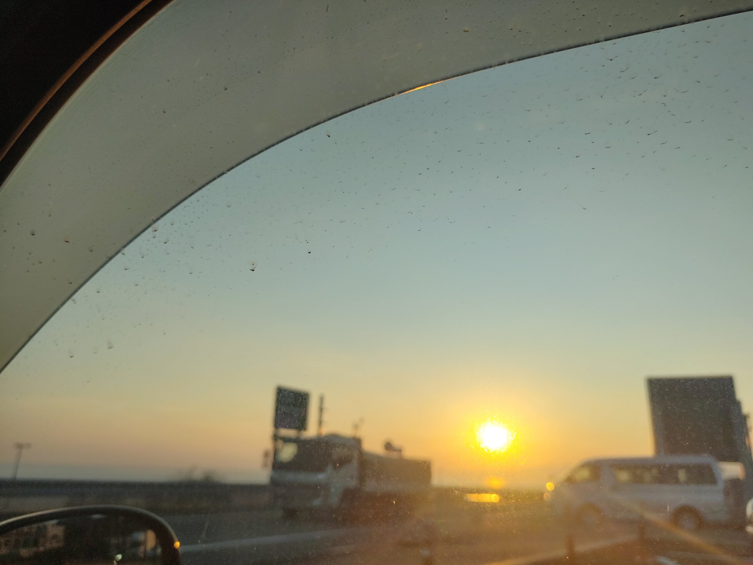 第二東名の夕日